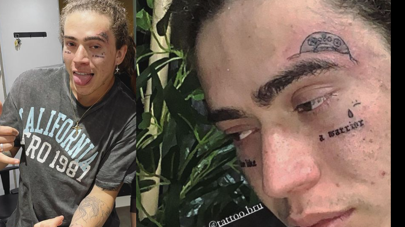 Whindersson Nunes tatua o rosto em homenagem ao filho